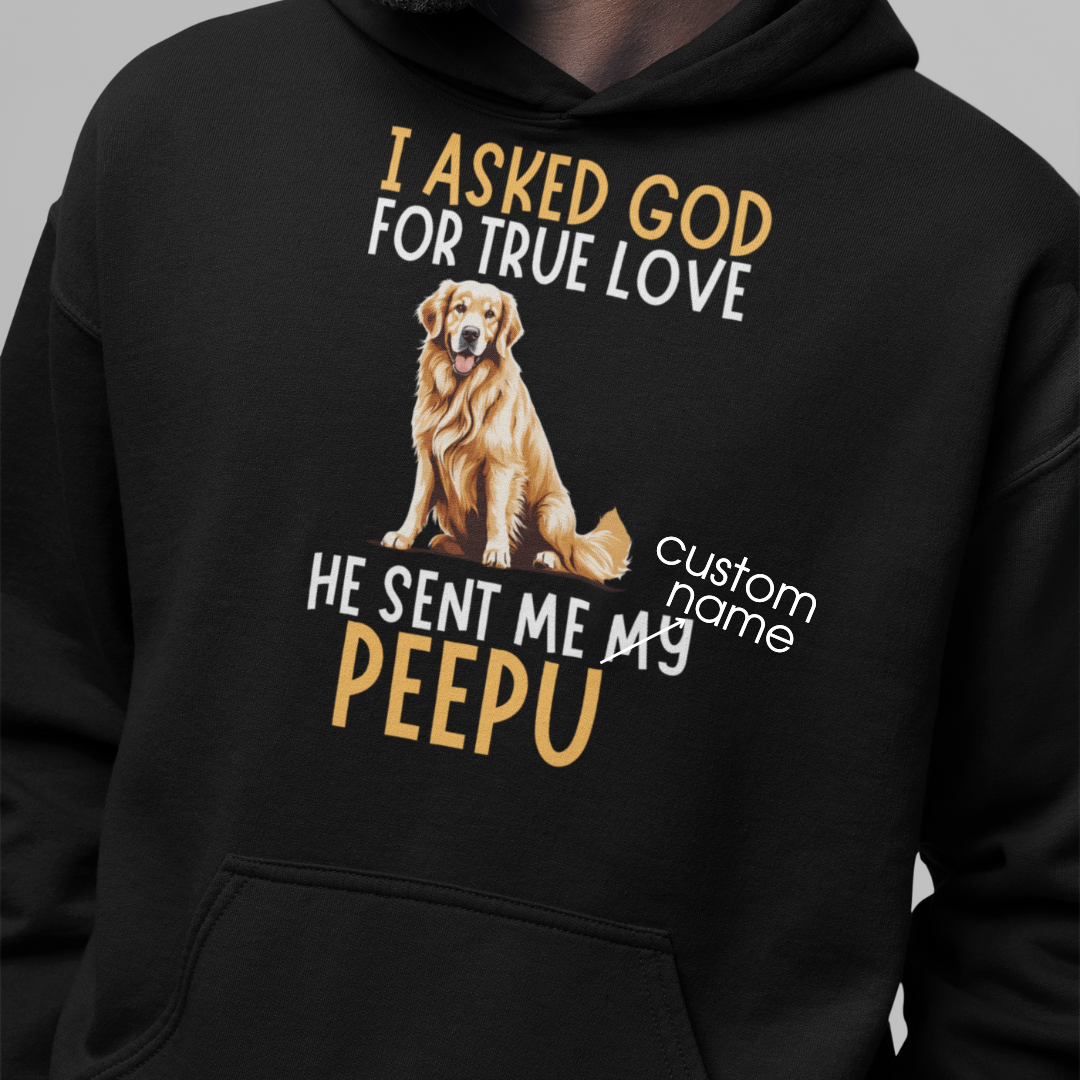 Golden Retriever : God True Love Oversized  Hoodie Unisex
