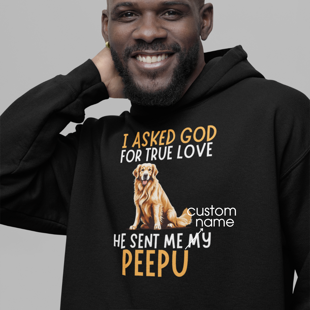 Golden Retriever : God True Love Oversized  Hoodie Unisex