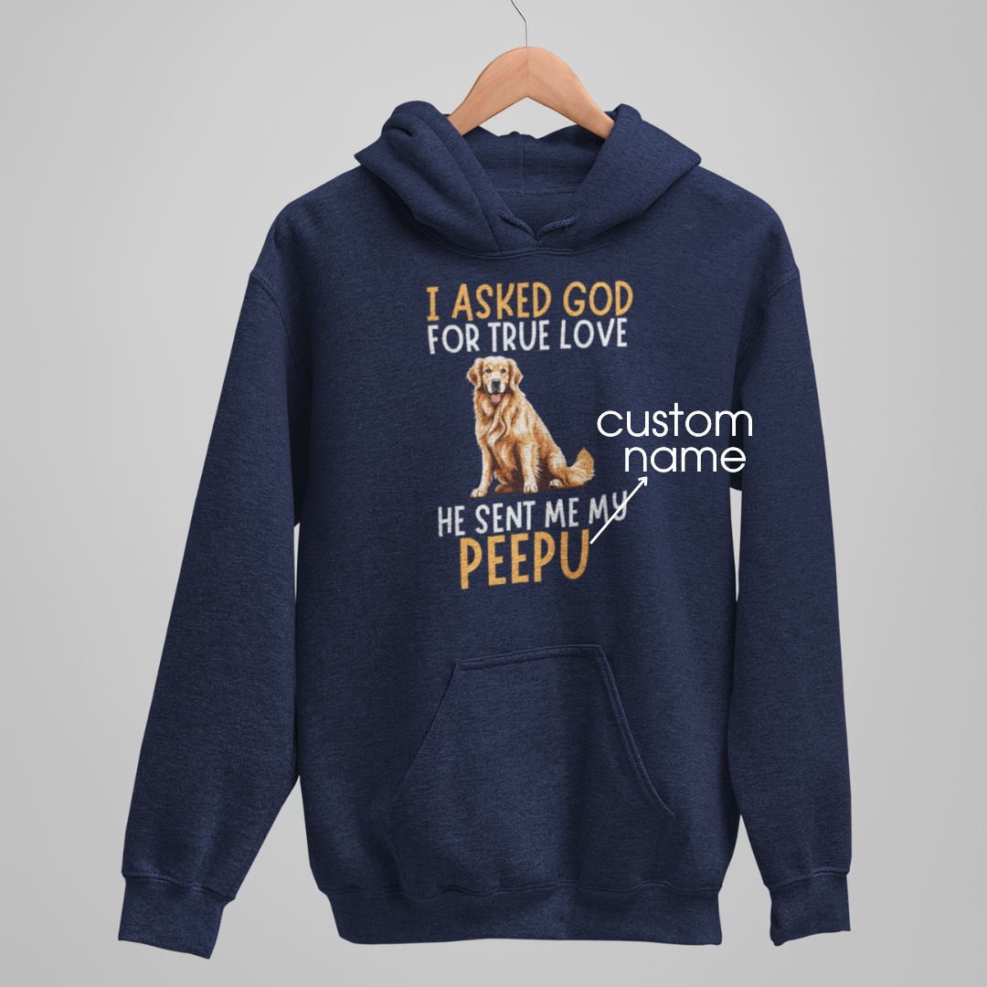 Golden Retriever : God True Love Oversized  Hoodie Unisex