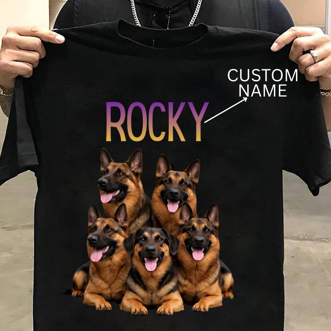 German Shepherd : ilustration Tshirt Unisex