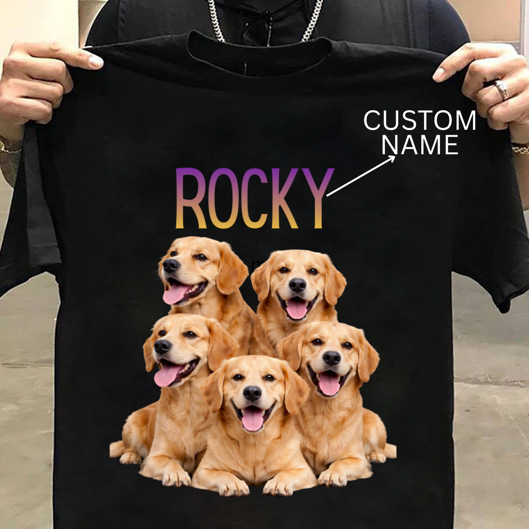 Golden Retriever : ilustration Tshirt Unisex