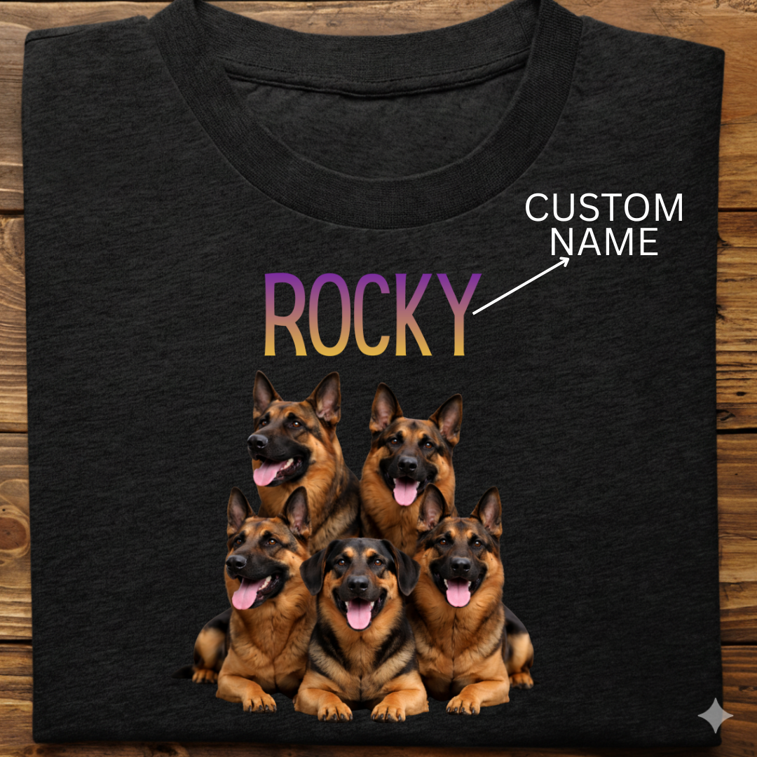 German Shepherd : ilustration Tshirt Unisex