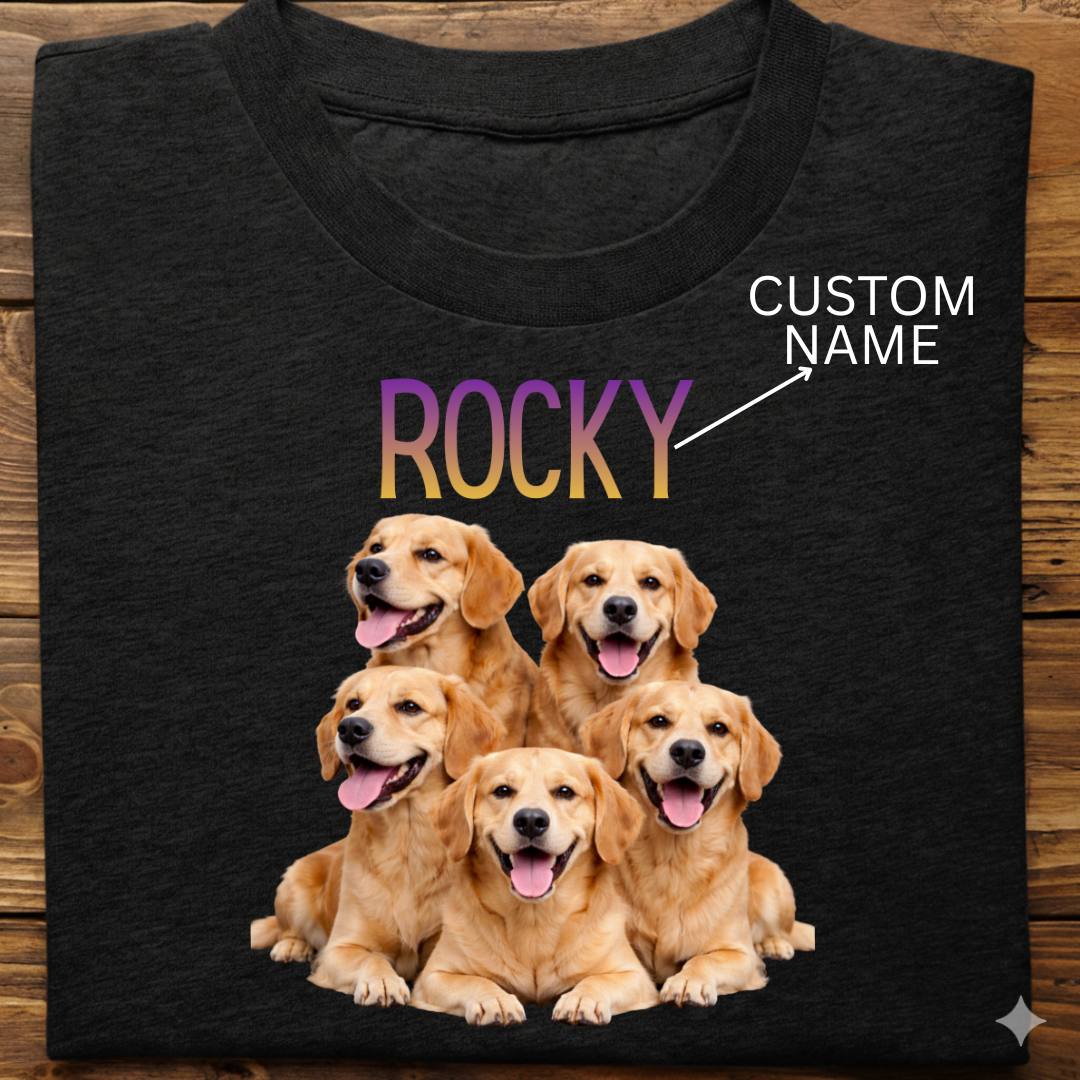 Golden Retriever : ilustration Tshirt Unisex