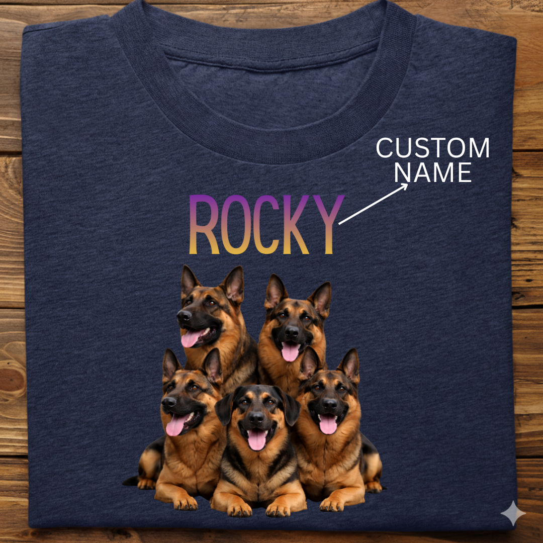 German Shepherd : ilustration Tshirt Unisex