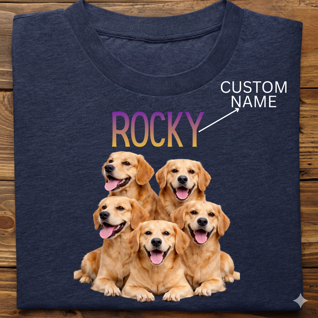 Golden Retriever : ilustration Tshirt Unisex