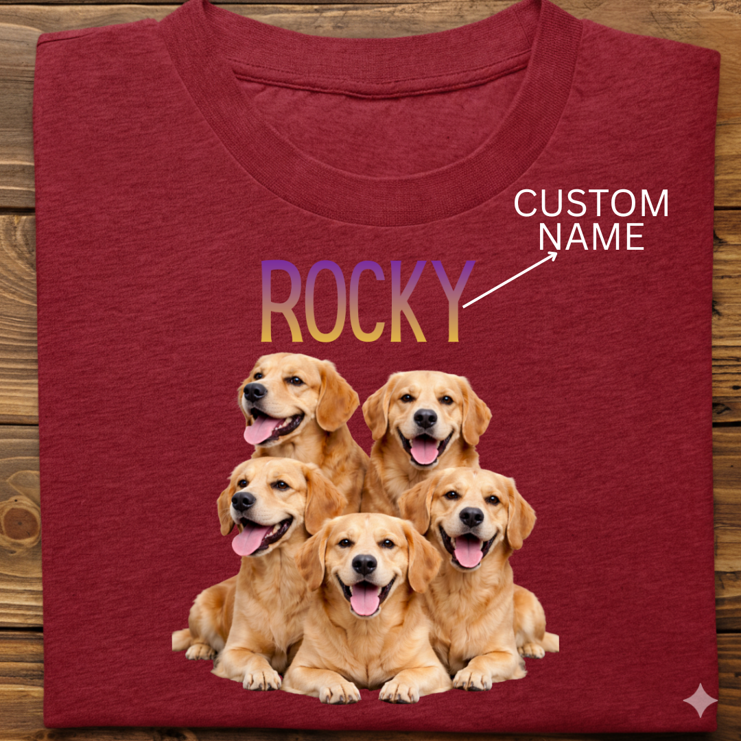 Golden Retriever : ilustration Tshirt Unisex