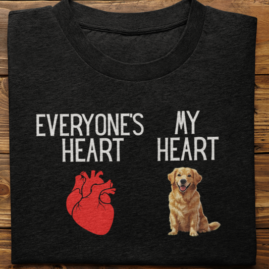 Golden Retriever : My Heart Tshirt unisex