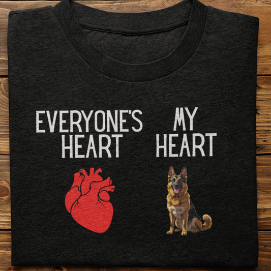 German Shepherd : My Heart Tshirt unisex