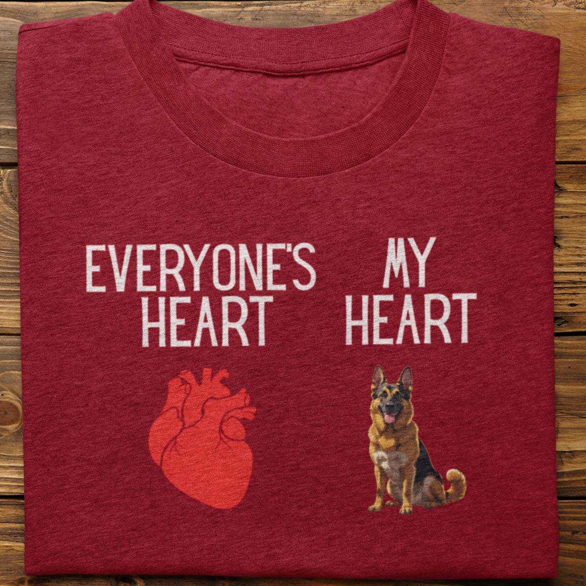 German Shepherd : My Heart Tshirt unisex