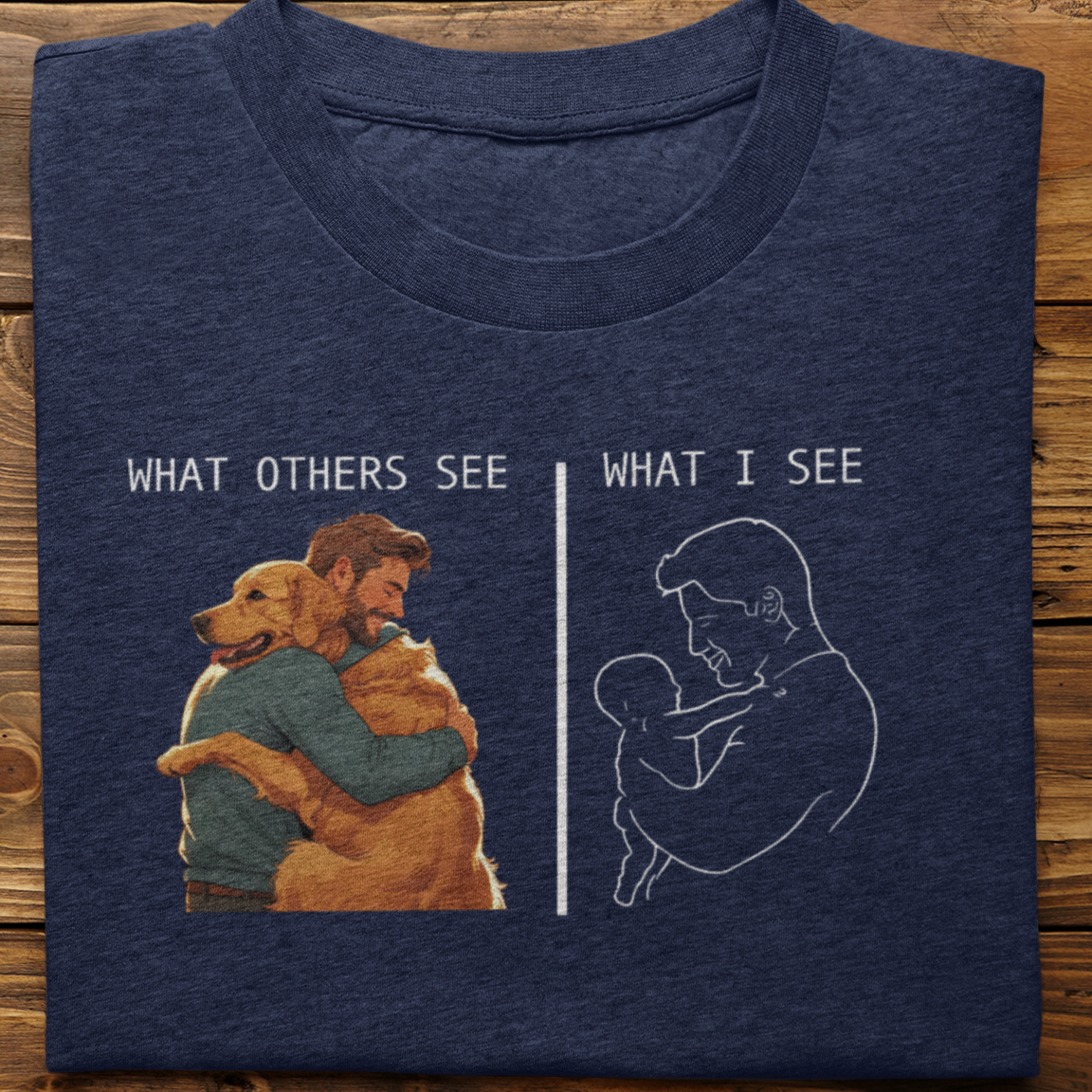 Golden Retriever : What Others See Tshirt Unisex(Male)