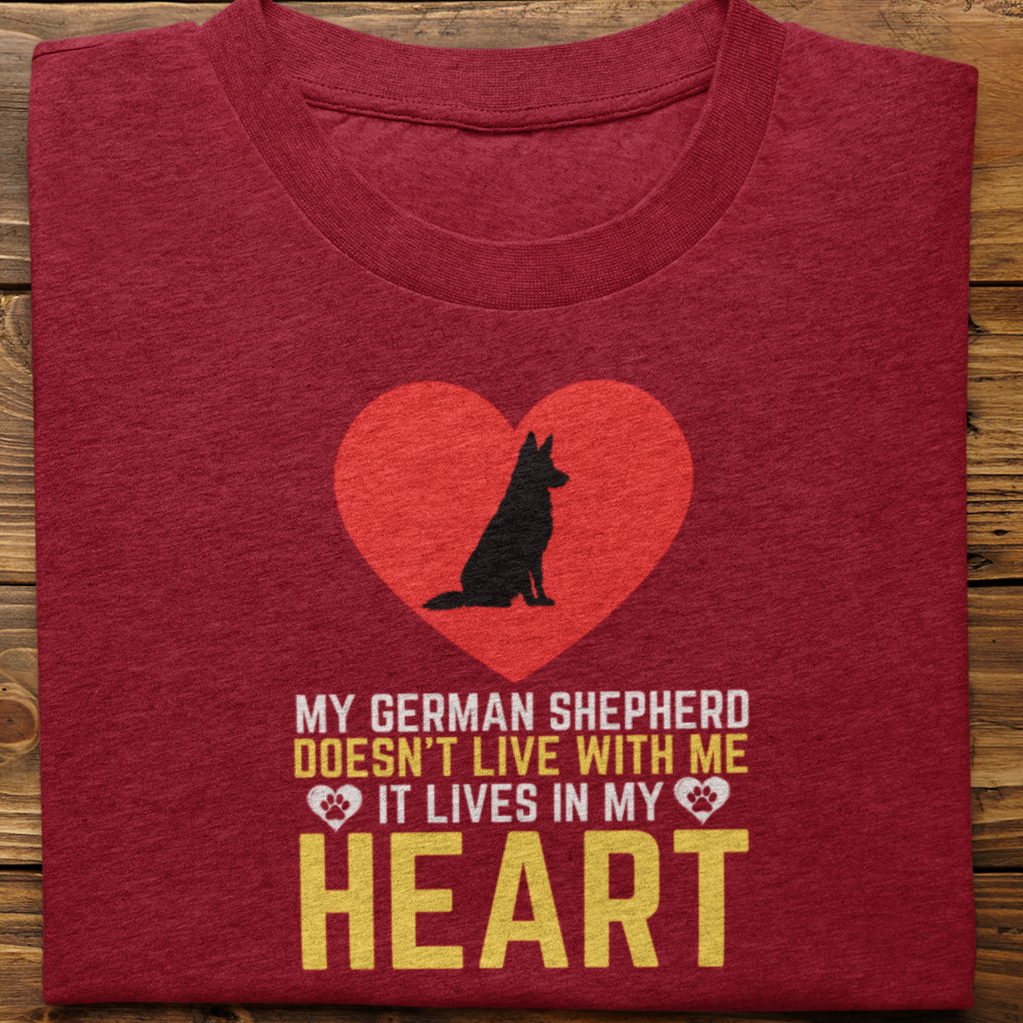 German Shepherd : My  German Shepherd Doesn't Live Tshirt Unisex