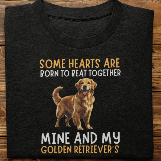 Golden Retriever : Some Hearts Are Born Tshirt Unisex