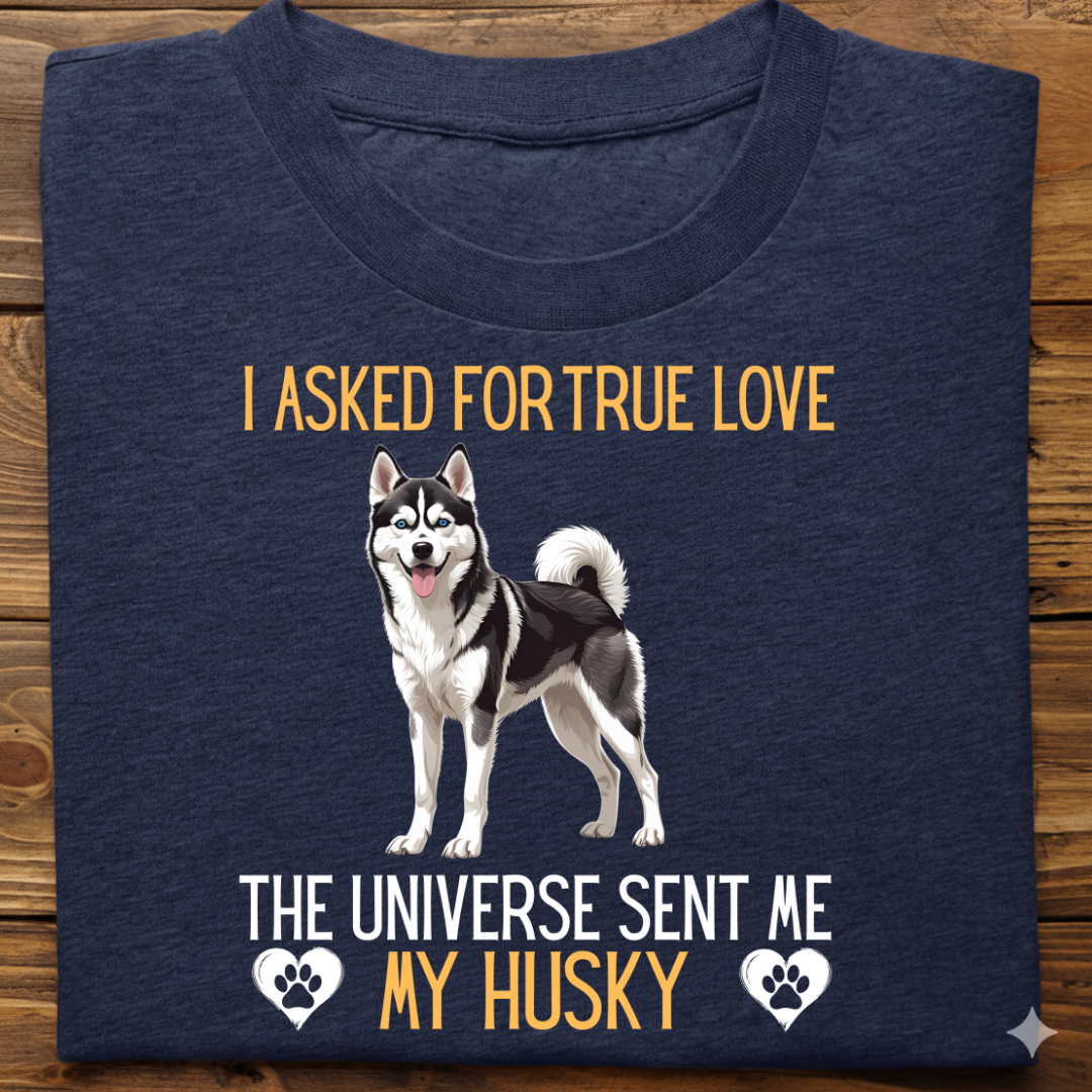 Husky : Universe True Love Tshirt Unisex(Black)