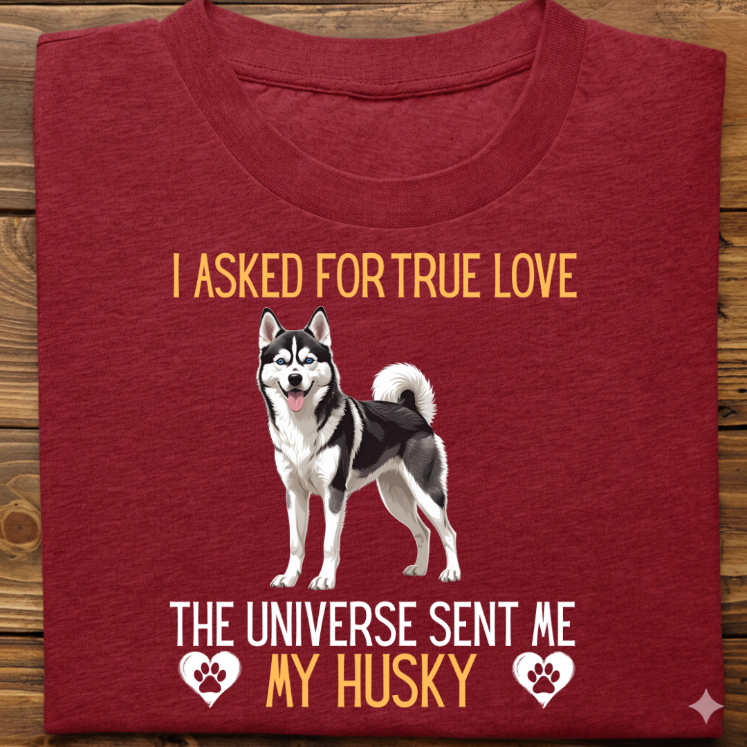 Husky : Universe True Love Tshirt Unisex(Black)
