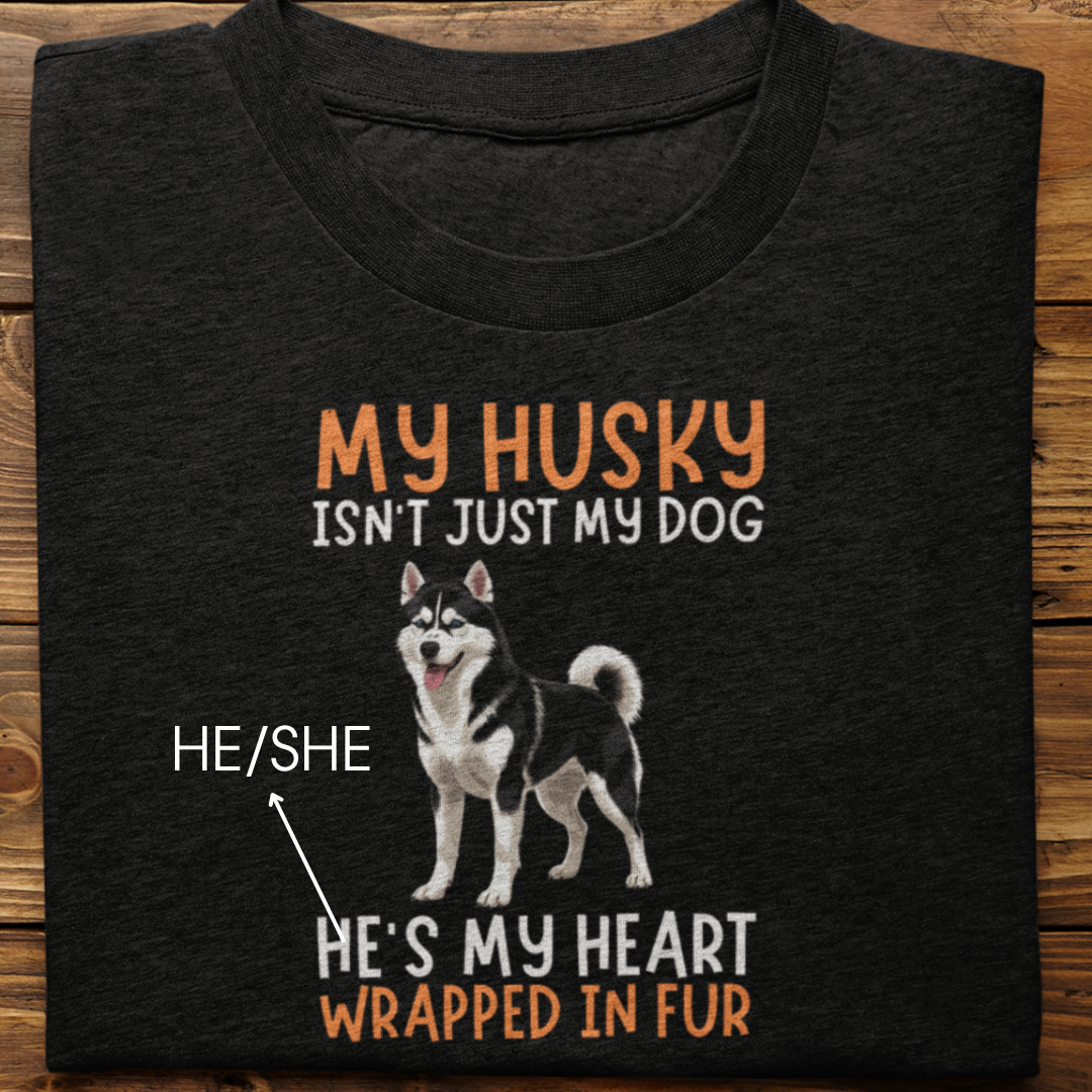 Husky : My Husky Isn't Just Tshirt Unisex(Black)