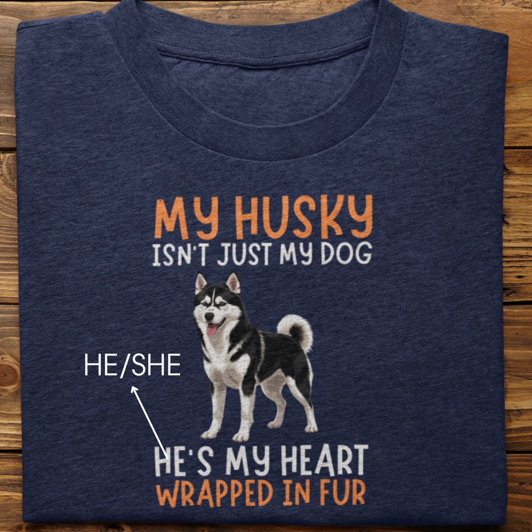 Husky : My Husky Isn't Just Tshirt Unisex(Black)
