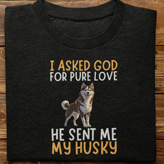 Husky : Some Hearts Are Born Tshirt Unisex(Brown)