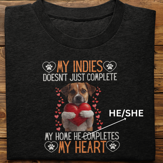 Indies : He Completes My Heart Tshirt unisex