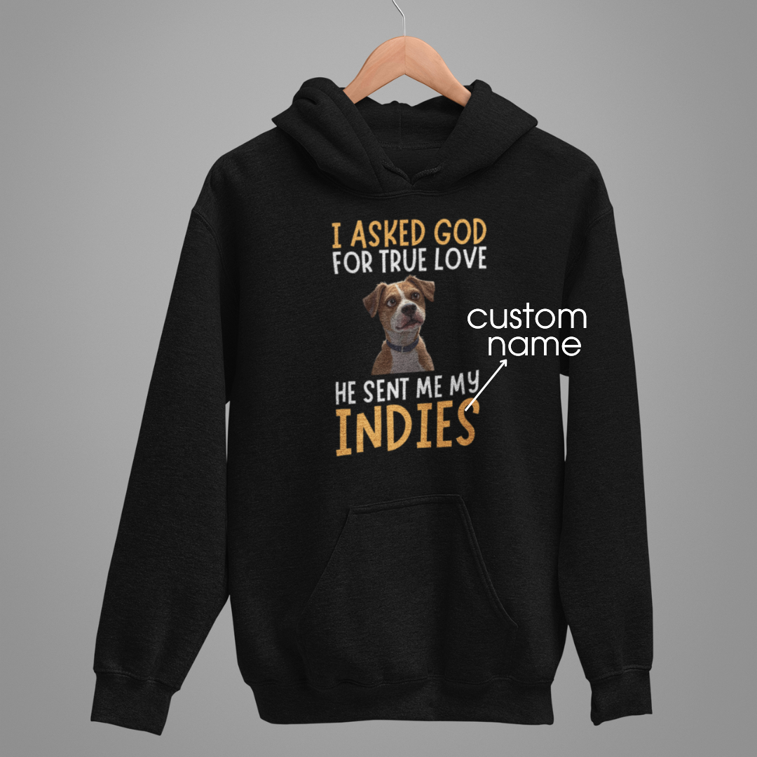 Indies : God True Love Oversized  Hoodie Unisex