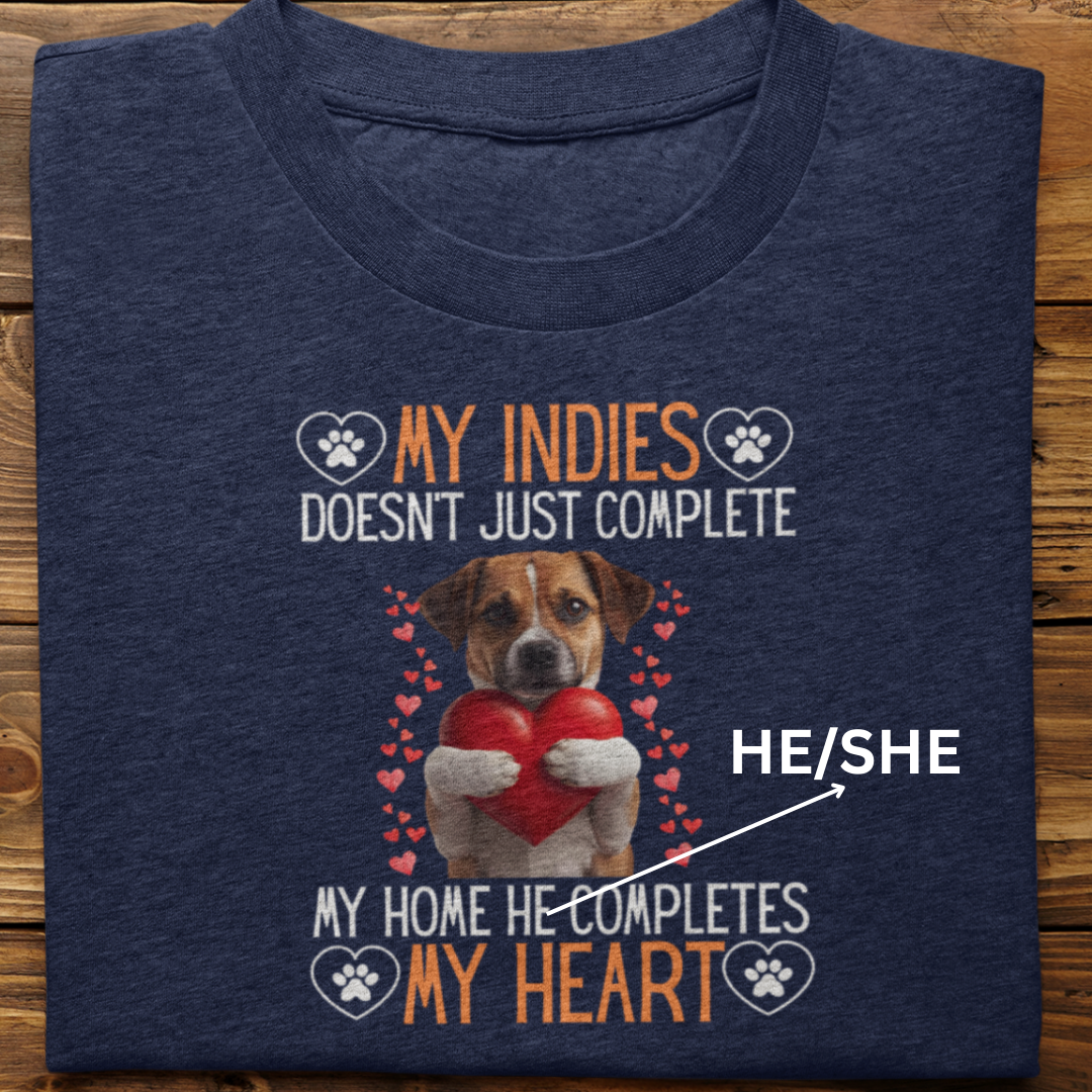 Indies : He Completes My Heart Tshirt unisex