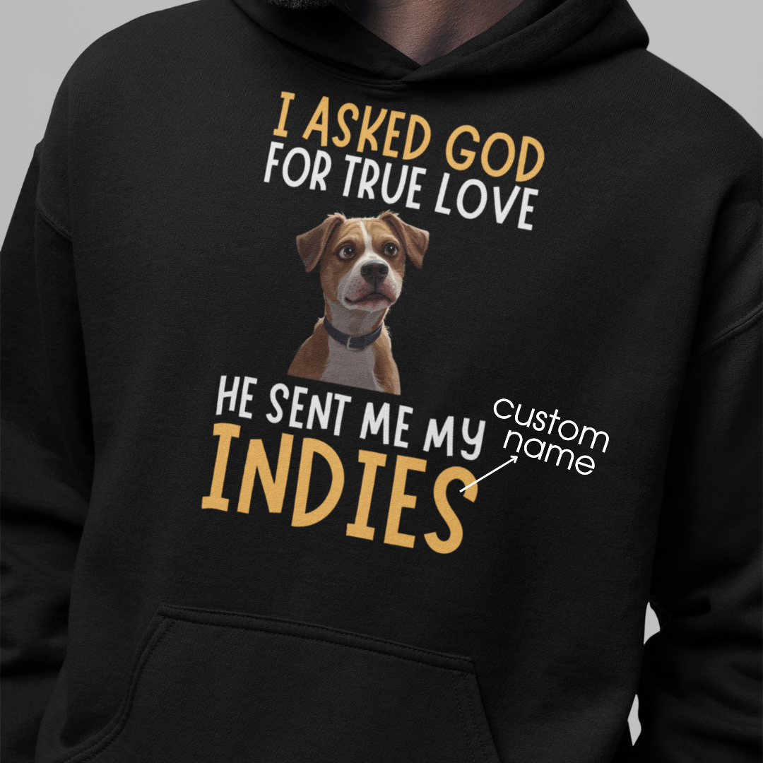 Indies : God True Love Oversized  Hoodie Unisex