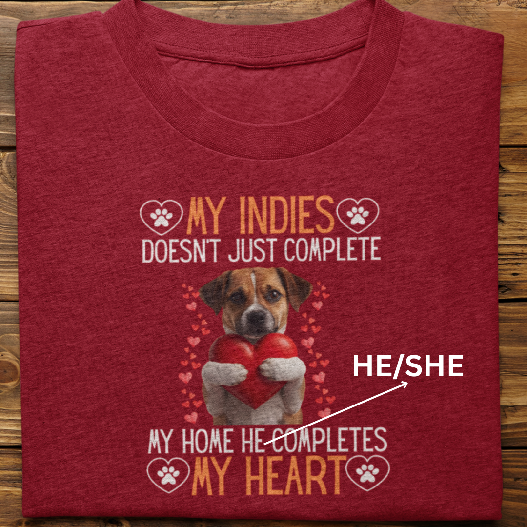 Indies : He Completes My Heart Tshirt unisex