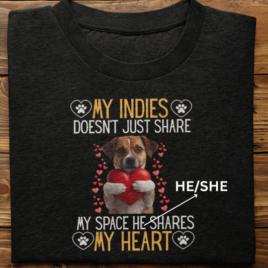 Indies : Shares My Heart Tshirt Unisex