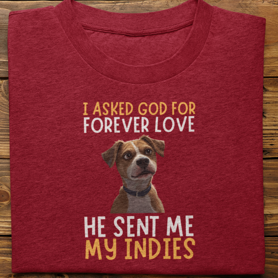 Indies : I Asked God For Forever Love Tshirt Unisex