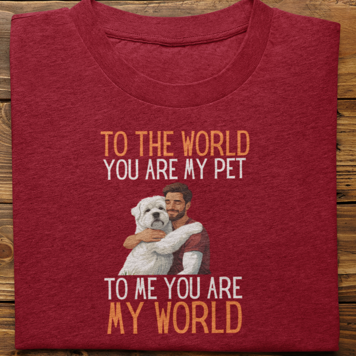 Lhasa Apso : To the World Hug Tshirt unisex(Male)