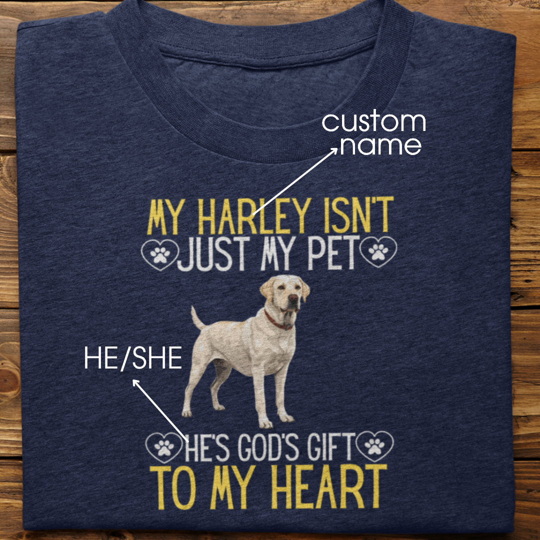 Labrador Retriever : God's Gift Tshirt Unisex(White)
