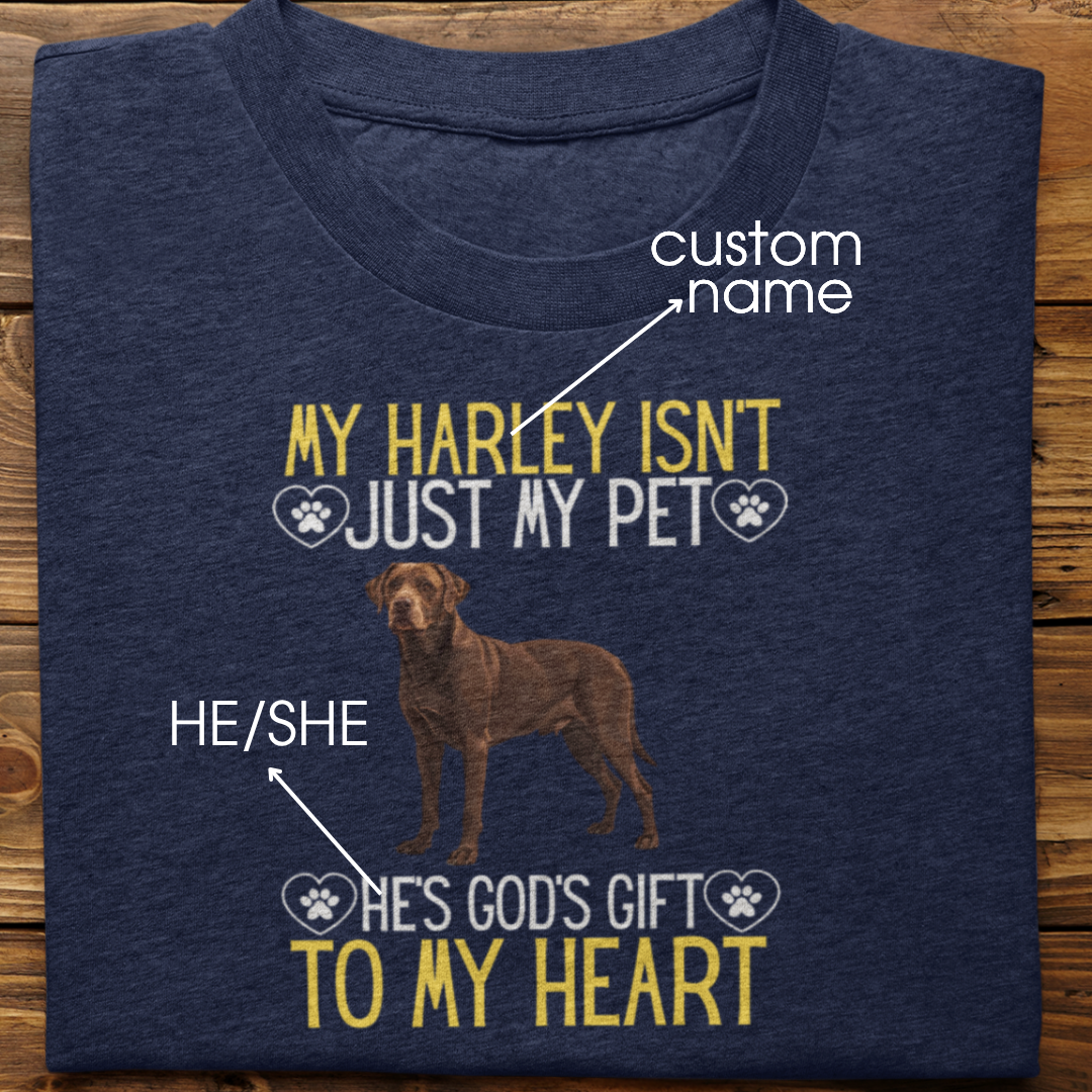 Labrador Retriever : God's Gift Tshirt Unisex(Brown)