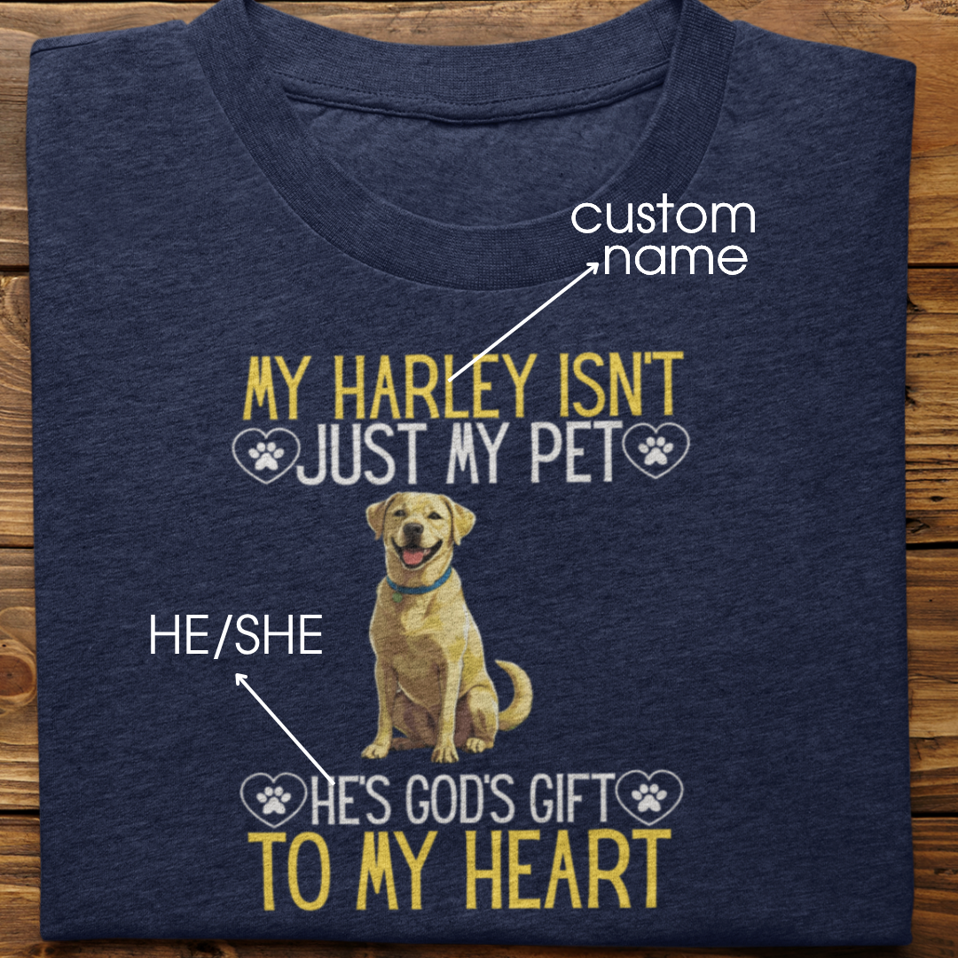 Labrador Retriever : God's Gift Tshirt Unisex(Yellow)