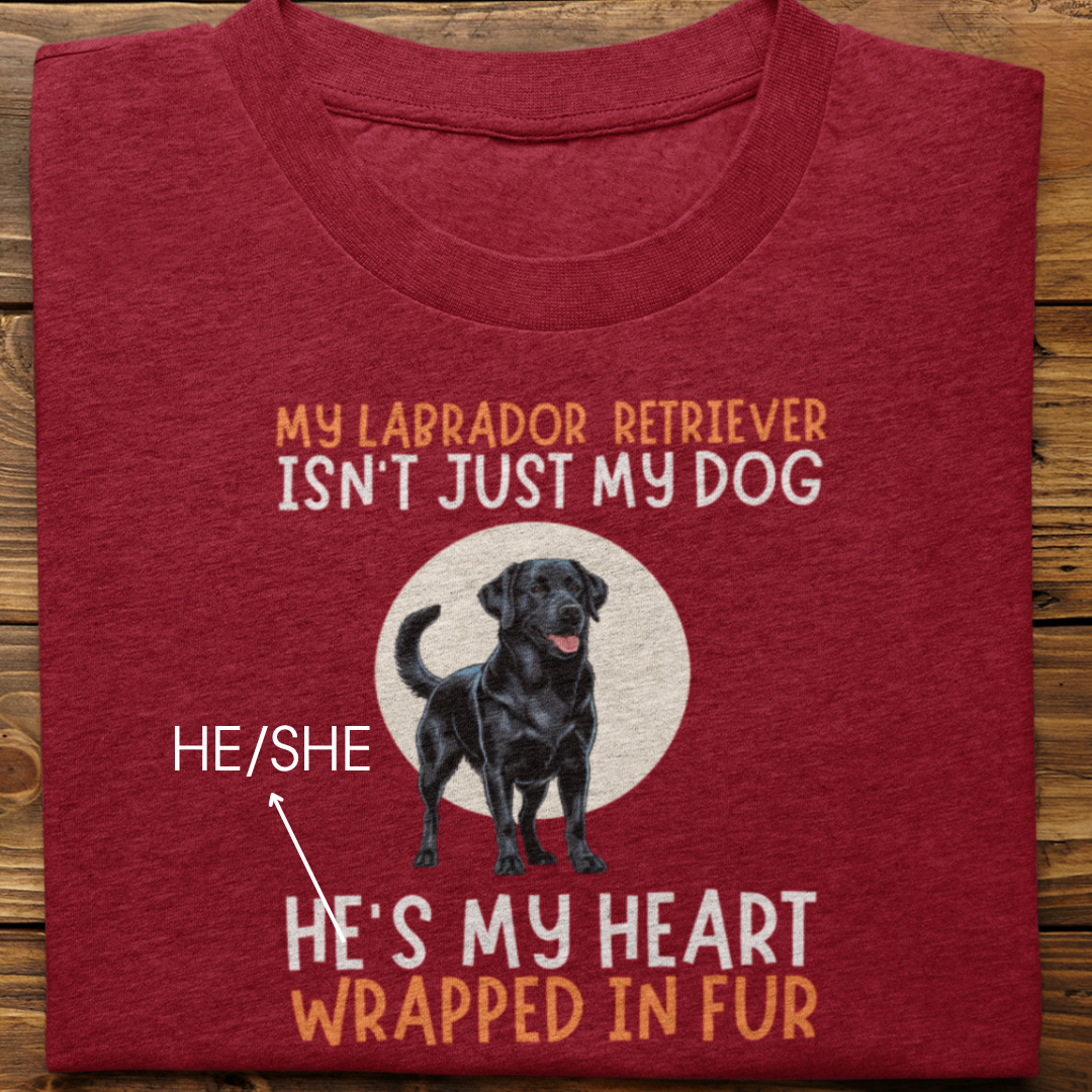 Labrador Retriever : My Labrador Isn't Just Tshirt Unisex(Black)