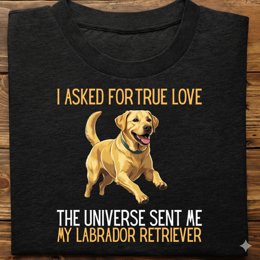 Labrador : Universe True Love Tshirt Unisex(Yellow)