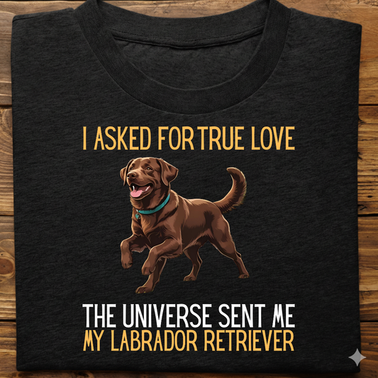 Labrador : Universe True Love Tshirt Unisex(Brown)
