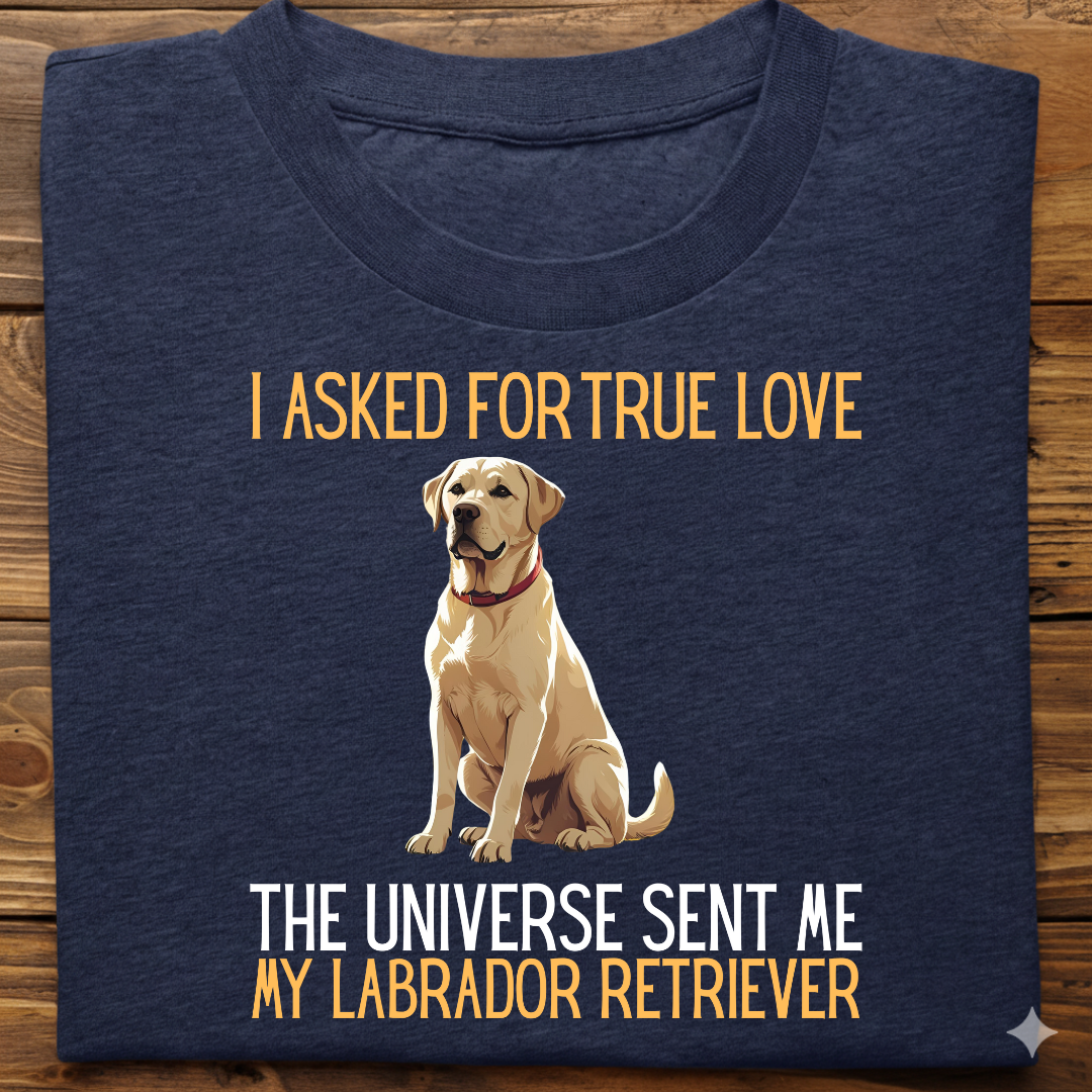 Labrador : Universe True Love Tshirt Unisex(White)