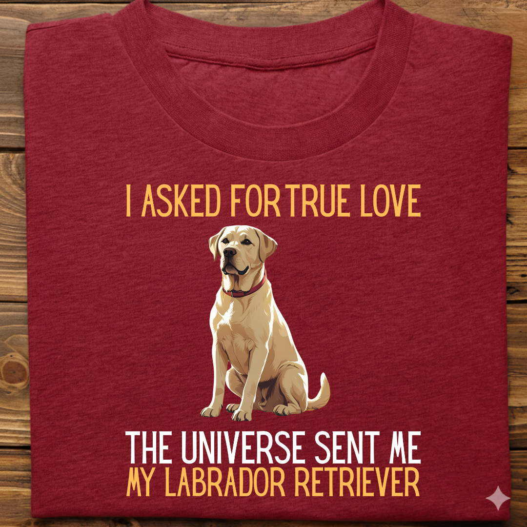 Labrador : Universe True Love Tshirt Unisex(White)