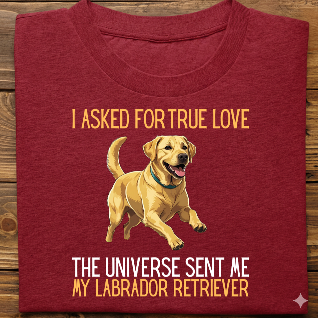 Labrador : Universe True Love Tshirt Unisex(Yellow)