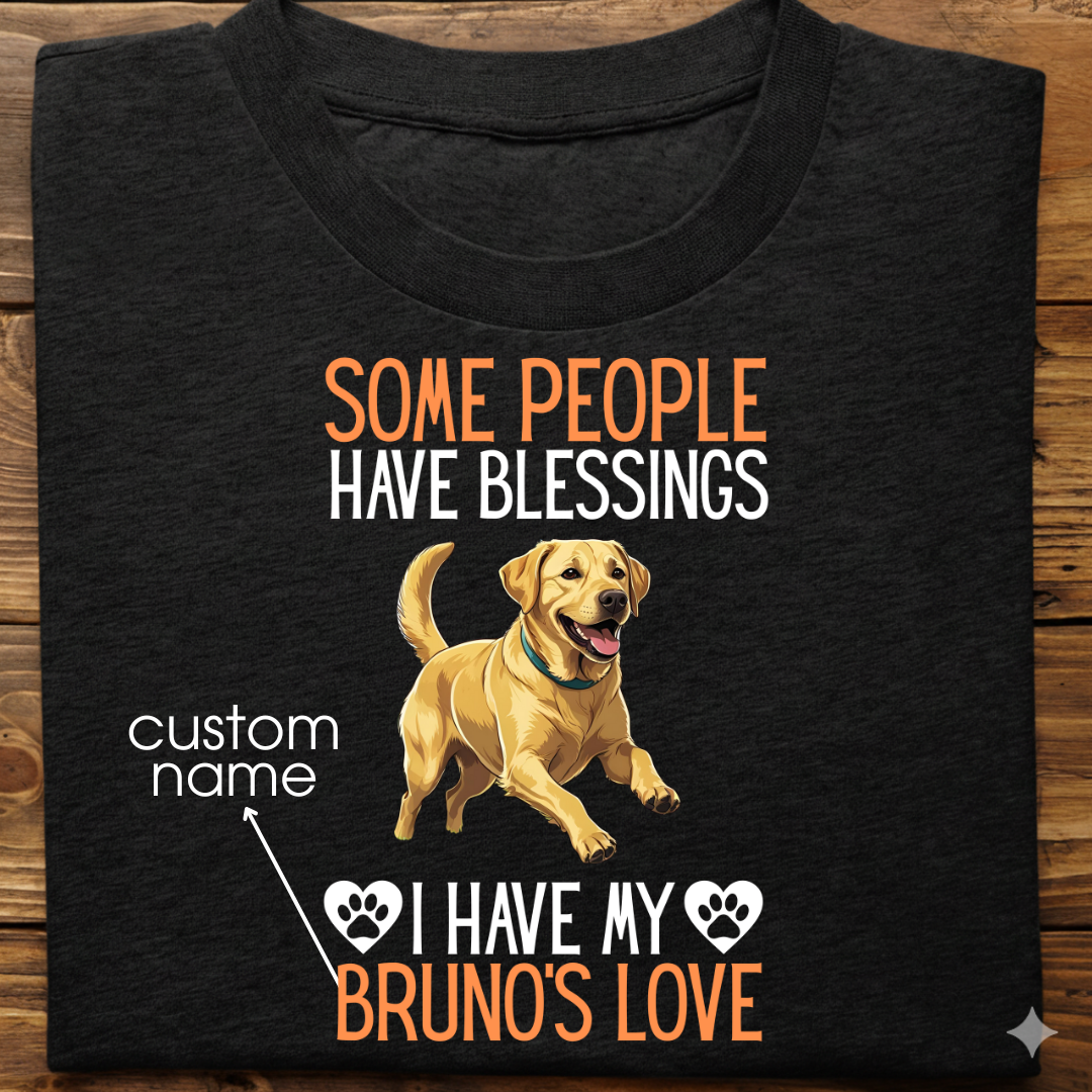 Labrador : Some People Blessings Tshirt Unisex (Yellow)