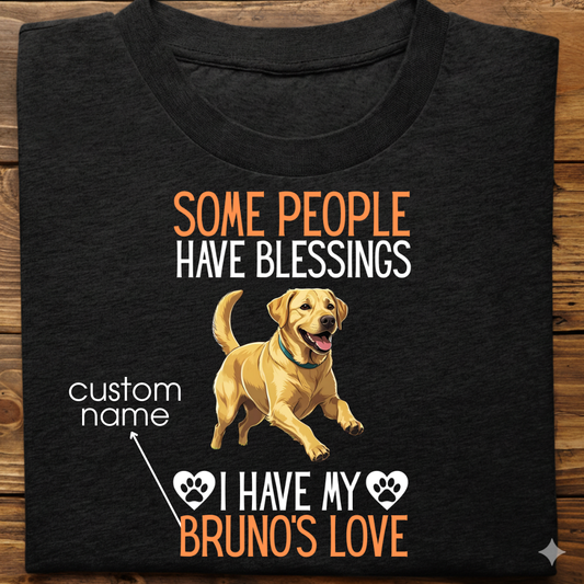 Labrador : Some People Blessings Tshirt Unisex (Yellow)