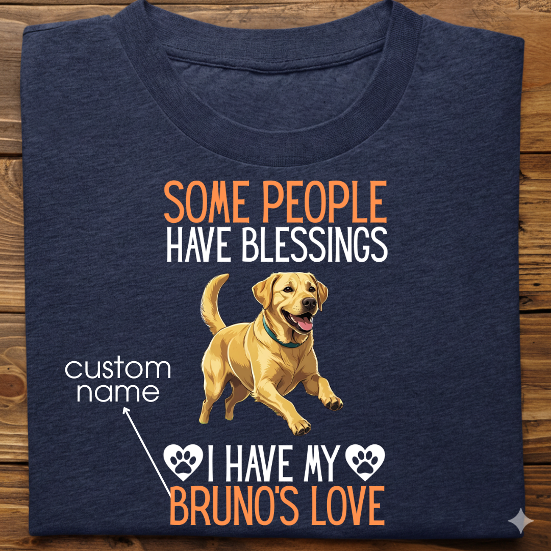 Labrador : Some People Blessings Tshirt Unisex (Yellow)