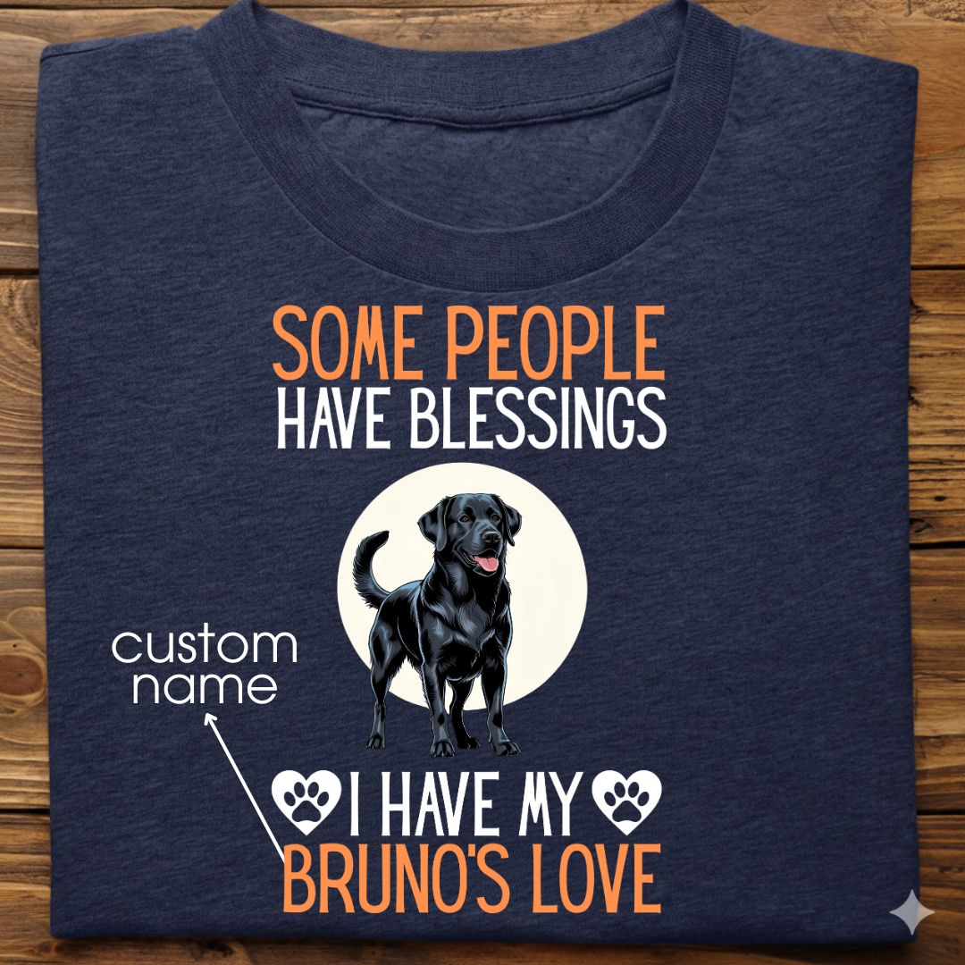 Labrador : Some People Blessings Tshirt Unisex (Black)