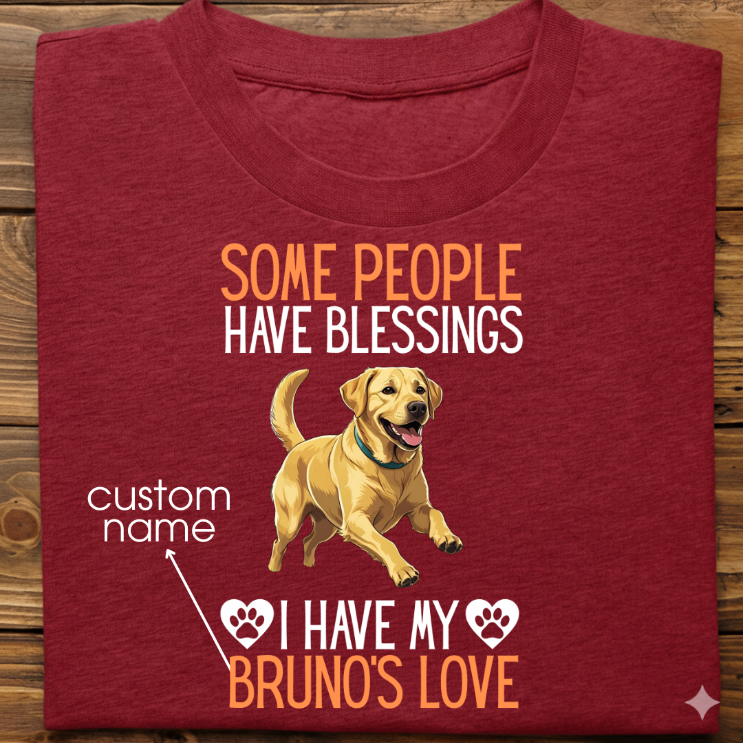 Labrador : Some People Blessings Tshirt Unisex (Yellow)