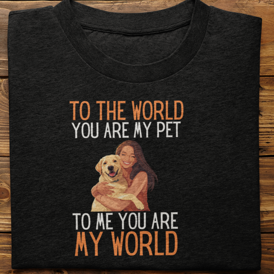 Labrador : To the World Hug Tshirt unisex(Yellow-Female)