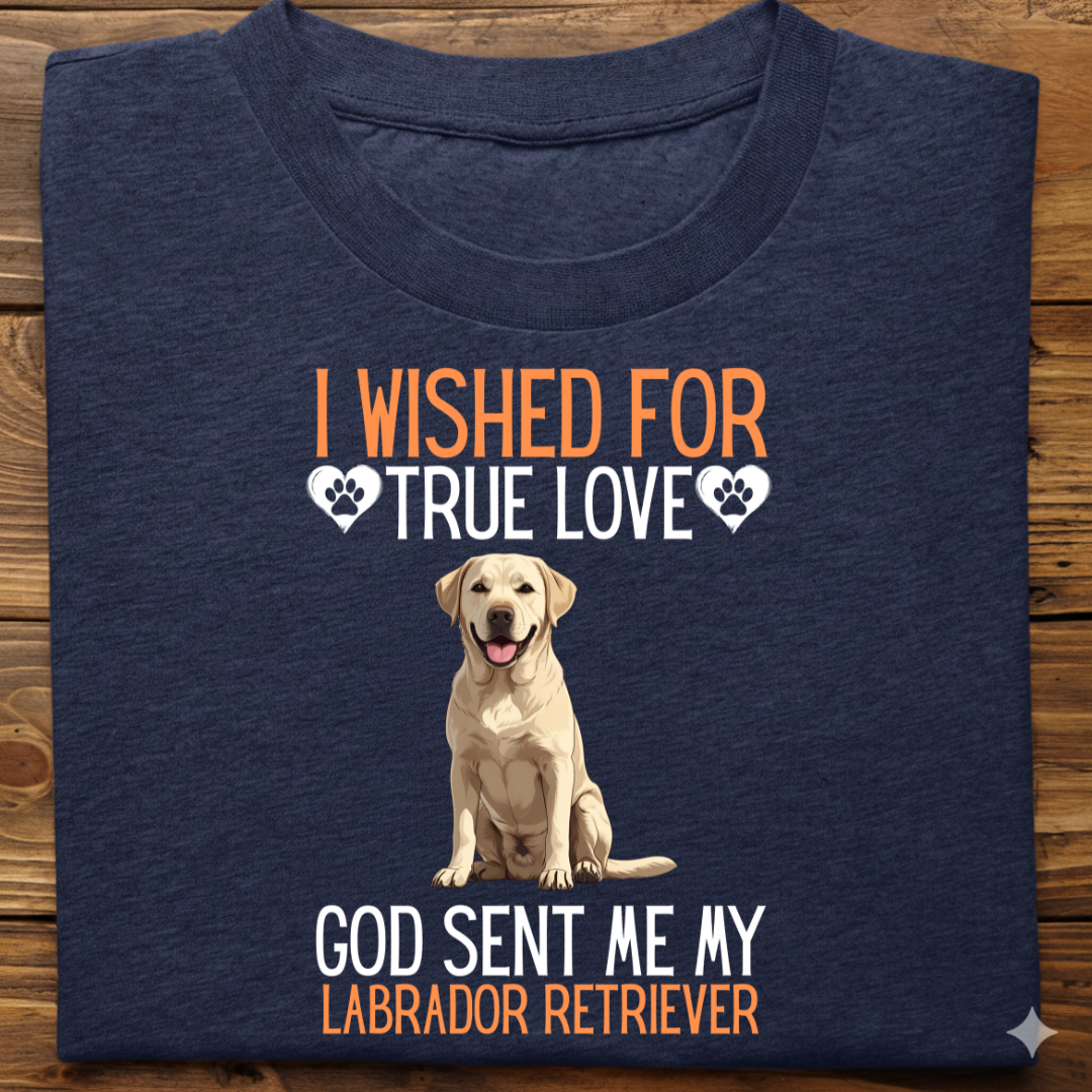 Labrador : I Wished True Love Tshirt Unisex(White)