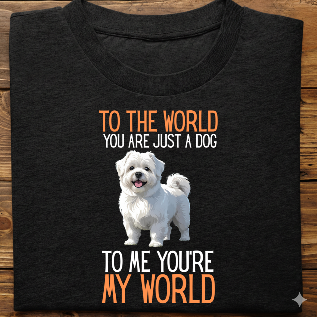 Lhasa Apso : Just A Dog world Tshirt Unisex