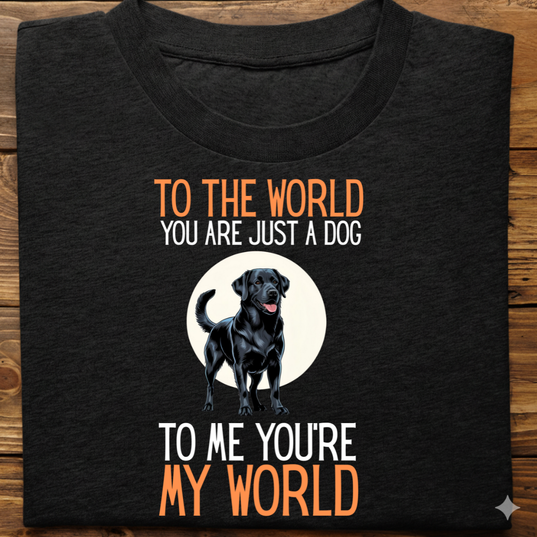 Labrador : Just A Dog world Tshirt Unisex(Black)