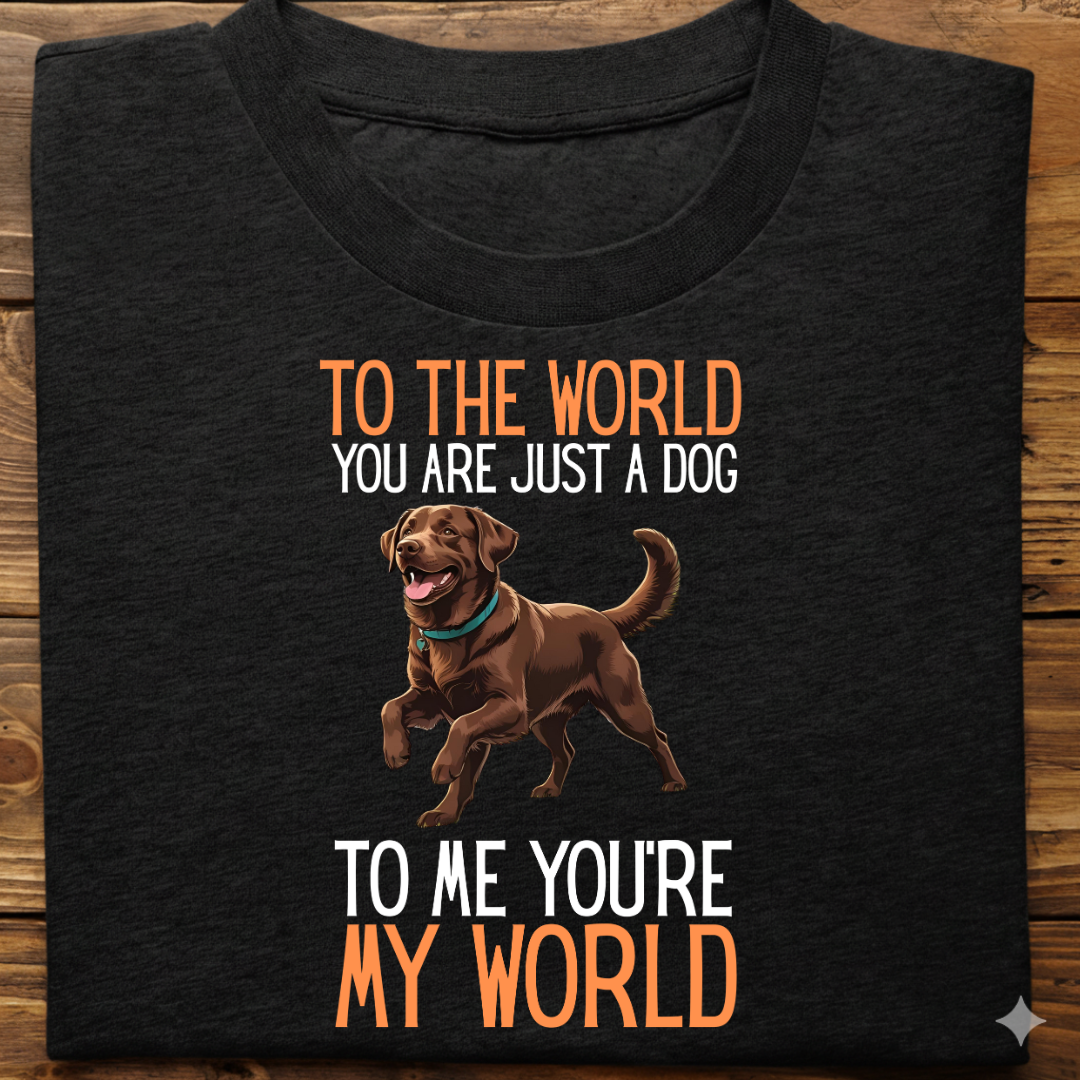 Labrador : Just A Dog world Tshirt Unisex(Brown)