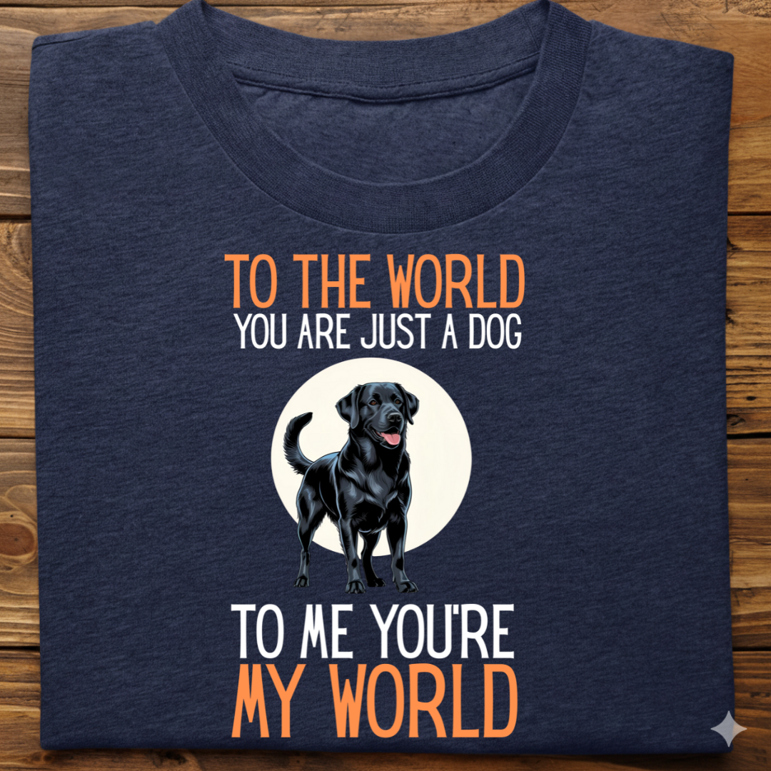 Labrador : Just A Dog world Tshirt Unisex(Black)