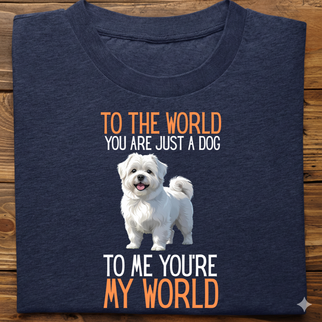 Lhasa Apso : Just A Dog world Tshirt Unisex